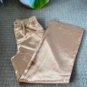 Current Air Gold Satin Pants